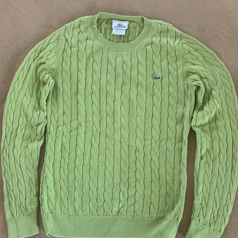 Lacoste Women’s Lime Crewneck Sweater